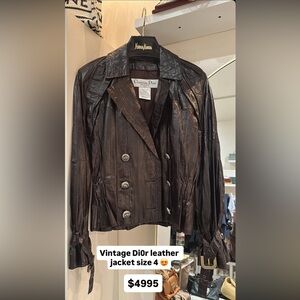 Dior Dark Brown eel skin Jacket